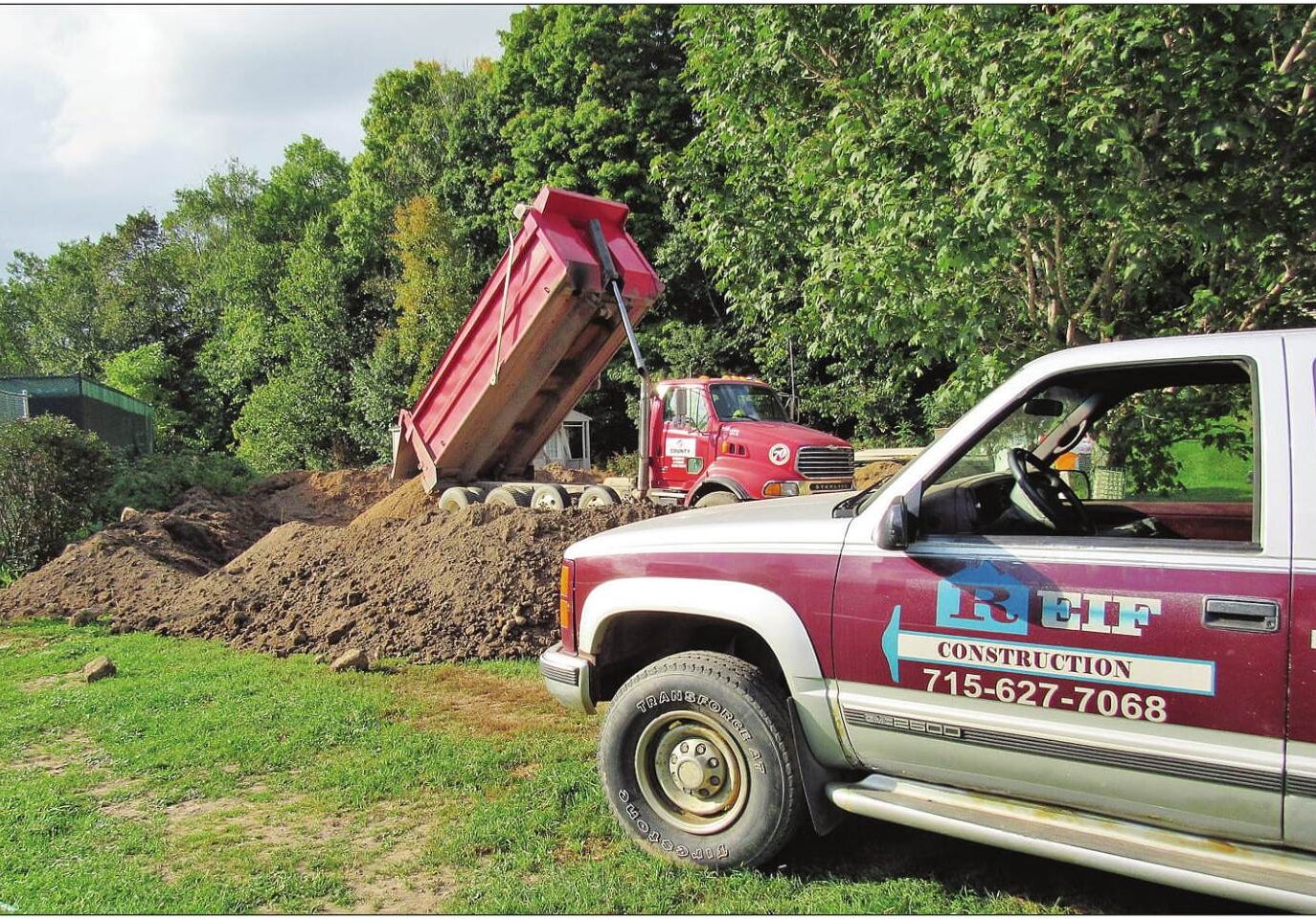 Crews from Reif Construction and County Concrete were on hand
for the ground-breaking at Raptor Education Group’s new clinic this week.